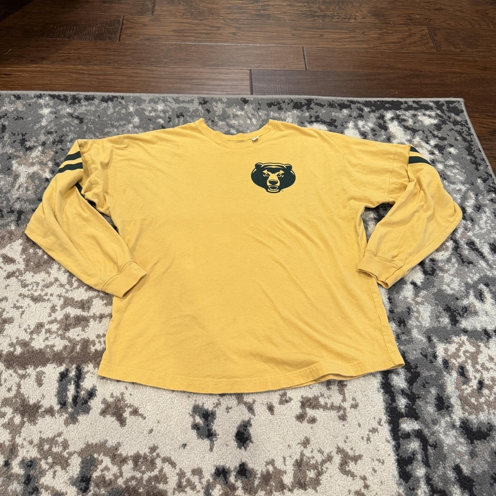 Baylor Bears Shirt Womens Small Gold NCAA College Football Jersey boxy cropped